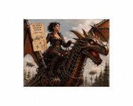 Thread 'woman riding the dorgan machine'